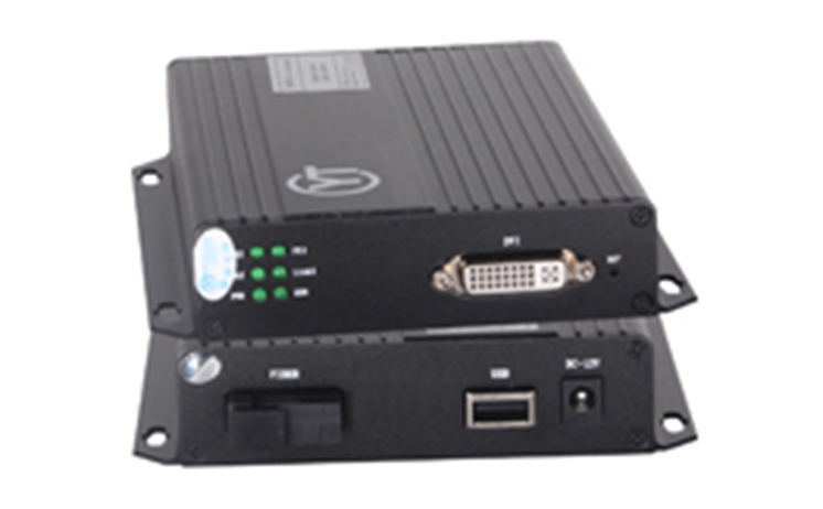 DVI+鼠标/键盘光端机 传输通道（光纤）