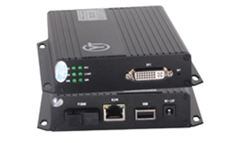 DVI+鼠标/键盘光端机 传输通道（光纤+网络）